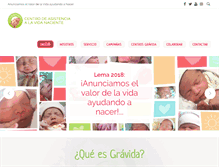 Tablet Screenshot of gravida.org.ar