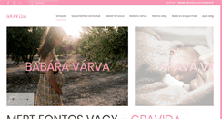 Desktop Screenshot of gravida.hu